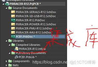 仿pix2.4.6从与原理图导出PCB时所有元件都提示找不到封装解决办法_原理图_03